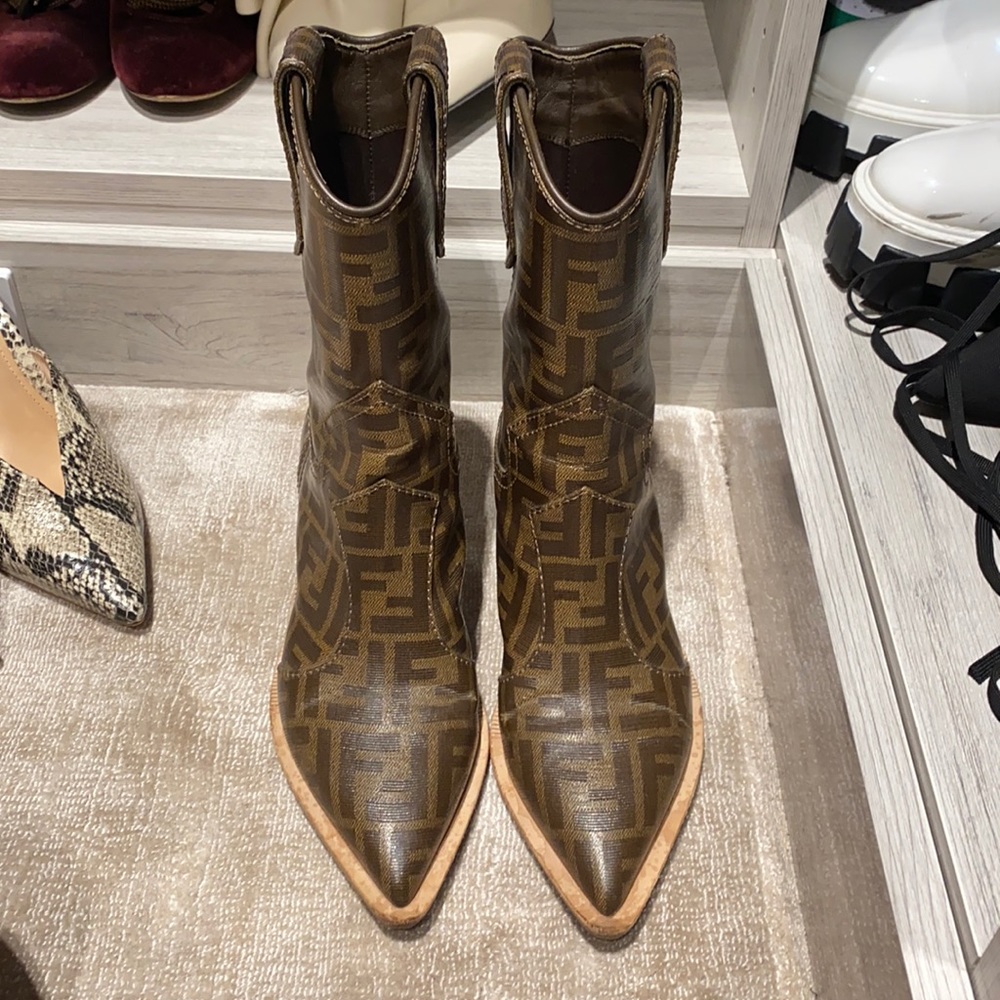 COPY - Fendi logo cowboy boots